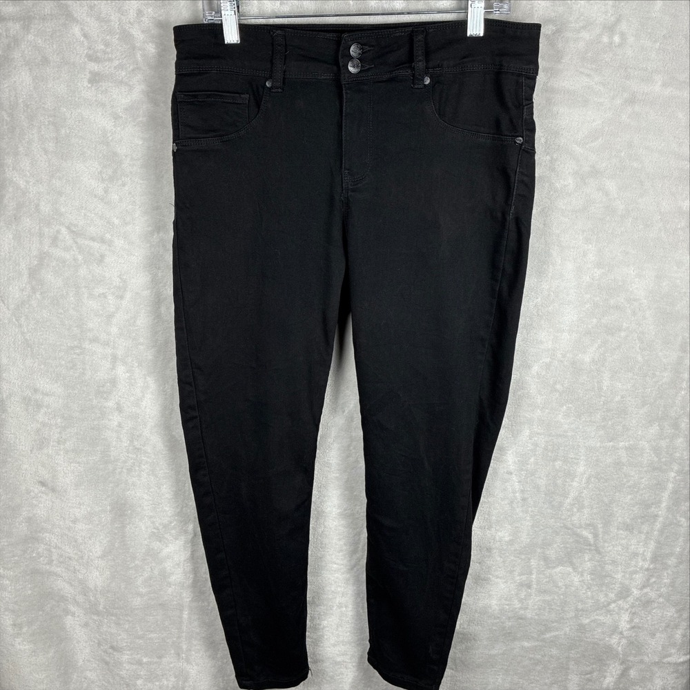Solo Tu Womens Black Skinny Jeans High Rise Stretch Denim Pants Size 15/32